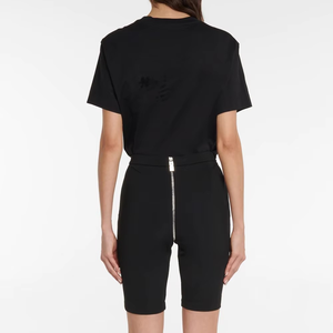 Conjunto corto de dos piezas para mujer, precio al por mayor, nueva moda de alta calidad, camiseta y pantalones cortos de verano para mujer, conjunto doble para la comodidad de la mujer - Product Image 3