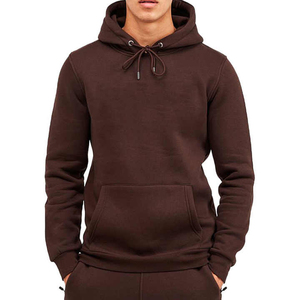 Ensemble de survêtement en molleton de coton lourd de qualité supérieure, 2 pièces, sweat-shirt à capuche et pantalon de jogging, respirant, vêtements d'extérieur d'hiver pour hommes - Product Image 3