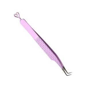 Pinces à épiler professionnelles pour extensions de cils en acier inoxydable, fabrication artisanale, précision, durabilité, pointe lisse de 10 mm, prise en main parfaite, Sevmek Eyelash - Product Image 5