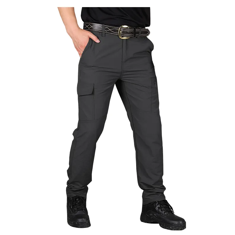 Pantaloni tattici da esterno elastici ad asciugatura rapida da uomo pantaloni sportivi pantaloni da combattimento escursionismo pantaloni Cargo da caccia