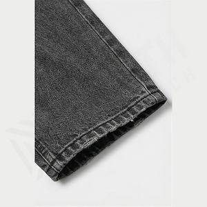 กางเกงยีนส์ทรงตรงขากว้างสไตล์วินเทจสำหรับผู้ชาย สีสันตามสั่ง ลุคเท่ๆ แบบสตรีท ซักฟอกแล้ว รุ่นใหม่สำหรับฤดูร้อน - Product Image 6