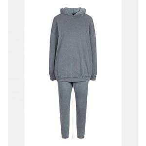 ชุดวอร์มสไตล์แอซิดวอชสำหรับผู้หญิง 450GSM เสื้อฮู้ดดี้ กางเกงจ็อกเกอร์ ชุดลำลองแนวสตรีทแวร์ ผู้ผลิตสำหรับผู้หญิง - Product Image 5