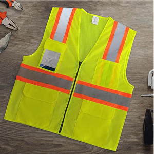 Chaleco de chaqueta de seguridad más vendido Chaleco DE TRABAJO DE SEGURIDAD DE DISEÑO transpirable reflectante colorido de tamaño libre - Product Image 1