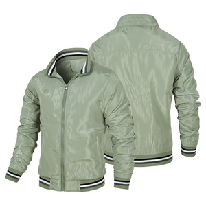 Chaqueta cortavientos ligera a la moda informal para hombre 2025, bombardero de invierno de talla grande personalizado con cuello levantado cómodo - Product Image 2