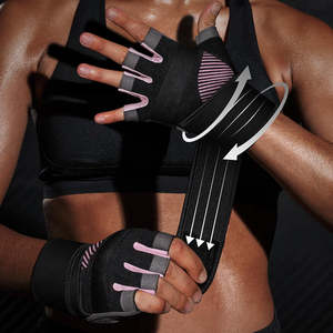 Nueva moda ligero medio dedo gimnasio ejercicio entrenamiento guante antideslizante para entrenamiento Fitness y entrenamiento de levantamiento de pesas - Product Image 4