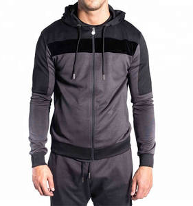 Custom High Quality Plus Size Men's Zip-<b>Up</b> Tracksuit New Design Quick Dry 100% Cotton Lightweight Jacket Winter Sportswear Sets - Product Image 1