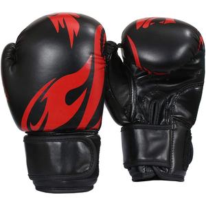 Guantes de boxeo de espuma de látex de cuero PU con logotipo personalizado profesional cómodo entrenamiento de lucha equipo de artes marciales - Product Image 5
