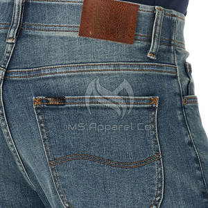 Pantalones Vaqueros Sólidos de Mezclilla para Hombre, Estilo Urbano, Más Vendidos, de Alta Calidad, Último Diseño, Servicio OEM, en Existencia - Product Image 5
