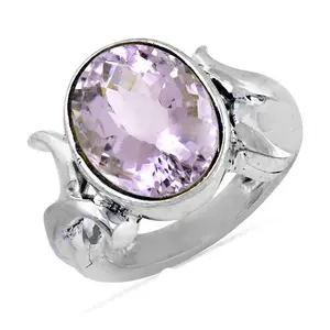 Boucles d'oreilles fines en argent 925 pour femmes, bijoux en pierre précieuse améthyste, bague - Product Image 2