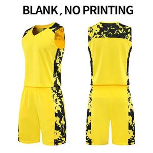 Ensembles de maillots de basket-ball en maille de polyester de haute qualité pour hommes uniformes respirants imprimés personnalisés personnalisables pour adultes - Product Image 2