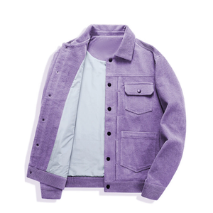 Chaqueta de Mezclilla Vintage de Corte Moderno, Reversible, Ecológica, con Logotipo Frontal, Duradera, Cómoda, Elegante, Estilo Casual Urbano, 100% - Product Image 4