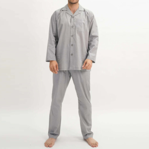 Nouveau style personnalisé de pyjamas pour hommes en coton teint en fil Pyjamas de haute qualité pour hommes en tissu tricoté en bambou 100% toutes saisons personnalisés - Product Image 2