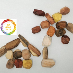 Jouets en bois pour enfants-Tumi Ishi Roches en bois gemmes équilibrées-Jouets éducatifs pour développer des compétences du Vietnam - Product Image 4