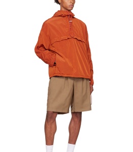 Veste coupe-vent grande taille tendance 2025 pour hommes, respirante, à capuche, streetwear, hip-hop, décontractée, en nylon froissé - Product Image 3