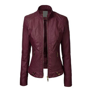 Wholesale Autumn Winter <b>Plus</b> Fashion Men's <b>Leather</b> <b>Jackets</b> Solid Color Zipper <b>Faux</b> <b>Leather</b> Casual PU <b>Jacket</b> for Men - Product Image 2