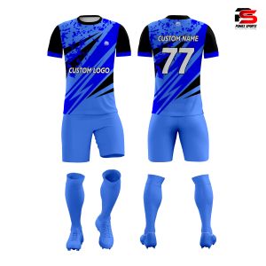 Maillot de football d'entraînement d'équipe de club avec logo personnalisé uniforme unisexe à manches courtes 100% polyester respirant à séchage rapide léger - Product Image 1