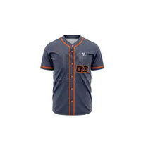 Uniforme de baseball respirant sur mesure, grande taille, vêtements d'équipe sportive, haute qualité, 100% polyester, nouvelle arrivée