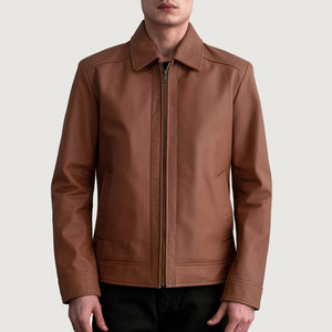 Prix de gros Tenue tendance Veste en cuir pour homme à petit budget Nouveau look imprimé Veste en cuir pour homme à l'allure de rue - Product Image 4