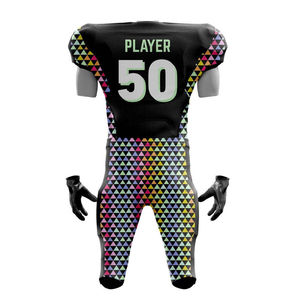 Uniforme de Fútbol Americano Personalizado al por Mayor, Sublimación Completa, Nombre del Equipo, Logotipo, Proveedor de Fábrica - Product Image 3