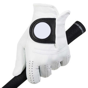 Toda la tasa de venta Transpirable Hombres Deportes Guantes de golf Mejor Venta de mano izquierda Cuero genuino Pantalla táctil Seguridad Guantes de golf - Product Image 6