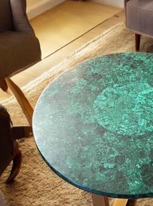 Adorno de Mesa de Lujo para el Hogar de Halloween, Hecho a Mano con Piedra Preciosa de Labradorita Verde, con Diseño de Amor - Product Image 4