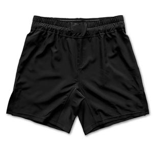 Vente en gros de shorts d'athlétisme en polyester avec logo personnalisé avec spandex shorts de course pour hommes - Product Image 6
