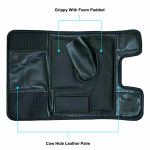 Gants pour fauteuil roulant Gants durables et de qualité supérieure en cuir de vachette avec poignée en PU - Product Image 6