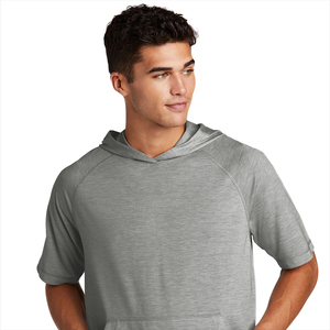Camiseta con capucha y media cremallera para hombre de invierno al por mayor poliéster/algodón transpirable suave ropa de moda gimnasio informal elegante y ligero con logotipo - Product Image 5