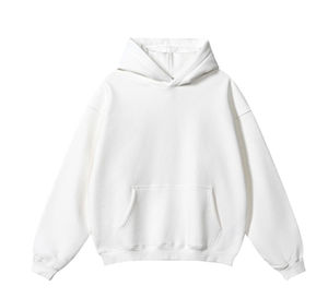 Sweats à capuche personnalisés et de couleur unie, sweats à capuche pour hommes grande taille, sweats à capuche décontractés basiques doublés en polaire - Product Image 3