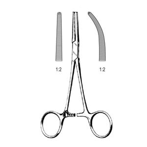 Pinzas Quirúrgicas Manuales de Acero Inoxidable Kocher Rectas de 14 CM, Pinzas Arteriales de Clase II, Certificación CE Individual, Aprobadas por ISO - Product Image 1