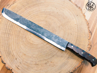 Vente en gros Couteau à poitrine courbé Couperet à viande Manche en bois en acier inoxydable Couteau de chef à trancher