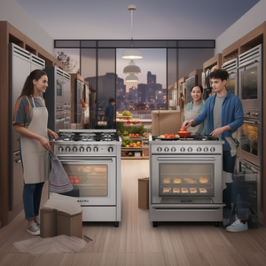 MAXIMA M76GV C Stainless Steel Gas Oven 5-Zone Gas Cooker with Class a (70x60x90.5cm) <b>Ranges</b> Product - Product Image 3
