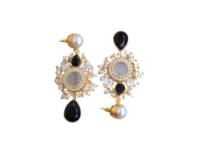 Pendientes de Latón Natural con Circonita Premium, Joyería de Piedras Preciosas Auténticas, Latón Chapado en Rodio, Hipoalergénicos, Uso Seguro, Venta al por Mayor - Product Image 6