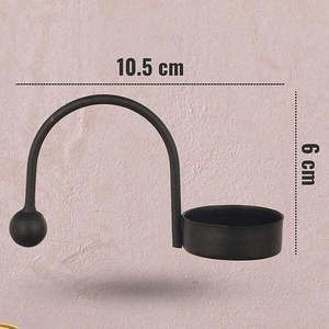 Bougeoir noir sophistiqué Design élégant rencontre la fonction Bougeoir noir classique Élevez votre espace avec gras - Product Image 6