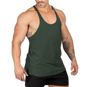 Débardeur sans manches personnalisé pour hommes pour Gym Fitness respirant tricoté Stringer Vest vêtements de musculation masculin en vente - Product Image 4