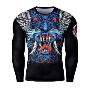 Venta caliente hombres BJJ Rash Guard venta al por mayor BJJ Rash Guard hombres entrenamiento Rash Guard EE. UU. Y Europa fabricante - Product Image 1