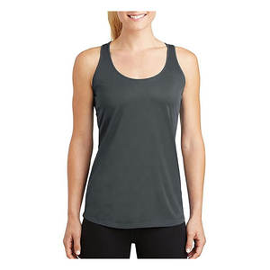 เสื้อกล้ามผู้หญิงผ้าฝ้ายโพลีเอสเตอร์ออกแบบได้เองขนาดพลัสไซส์เสื้อผ้าใส่วิ่งด้านนอกสไตล์ฟิตเนส - Product Image 4