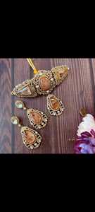 Alta calidad OM Fashion Studio Classic Light Crystal Stone 925 Sterling Silver Compromiso Boda Colgante de piedra natural - Product Image 6