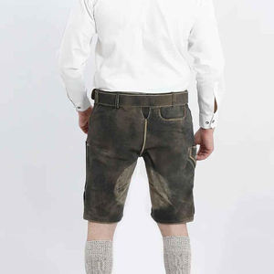 High Quality Lederhosen for <b>Men</b> Authentic Bavarian German Oktoberfest Suede <b>Leather</b> <b>Shorts</b> Wholesale Festival Clothing Buyers - Product Image 2