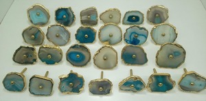 Bouton de porte en pierre d'agate fabriqué à la main Poignée décorative de qualité supérieure avec une beauté naturelle intemporelle et un attrait élégant - Product Image 4