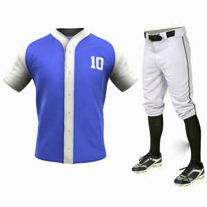 Conjunto de ropa deportiva de talla grande para hombre con logotipo personalizado de alta calidad, uniforme de béisbol y sóftbol transpirable con impresión por sublimación a la venta - Product Image 6