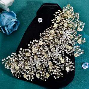 Bridella BHP240-S <b>Silver</b> Rhinestone <b>Headband</b> with Comfortable Fit for Weddings & Formal Events - Product Image 1