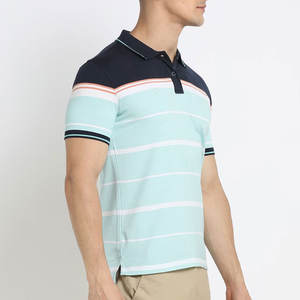 Venta caliente de calidad superior hombres Polo camiseta nuevo cuello botón estilo calle mirada media manga hombres Polo camiseta - Product Image 4