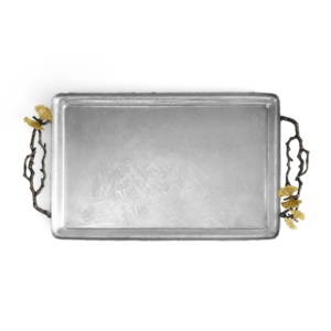 Bandeja de mesa de centro con acento de mármol moderno, manijas de Metal para cocina de boda, bandeja decorativa para servir de mármol - Product Image 3