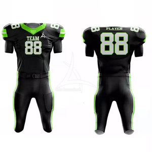 Uniforme de Fútbol Americano Personalizable de Manga Corta, Talla Grande, Transpirable, 100% Poliéster, 2025 - Product Image 1