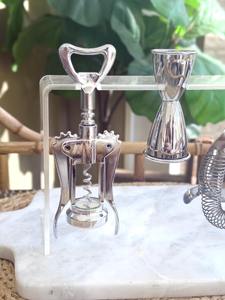 Moderno Juego de Herramientas de Bar Plateadas con Base de Acrílico para Servir en Fiestas, Bares Caseros, Clubes, Regalos, Ocasiones y Exhibición en Estantes, de la India - Product Image 3