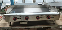 Grille de cuisson au gaz professionnelle K6122R Campbon, robuste, en acier inoxydable, pour comptoir, plancha à gaz pour restaurant