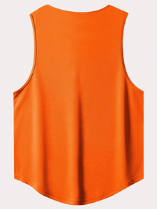 Venta al por mayor de camisetas sin mangas para hombre con estampado personalizado cuello redondo Sisa caída sin marca gimnasio camisetas sin mangas de gran tamaño para los hombres con logotipo personalizado - Product Image 4