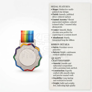 Personalized Award <b>Medal</b> With Ribbon For <b>Sports</b> Ceremonies Team Recognition Achievement Programs And Special Gatherings - Product Image 5