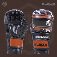 Guantes de Entrenamiento de Sparring MMA BLAZEFIGHTGEAR, Cuero Vacuno, Secado Rápido, Absorción de Humedad, para Entrenamientos con Saco de Boxeo, Boxeo en Jaula